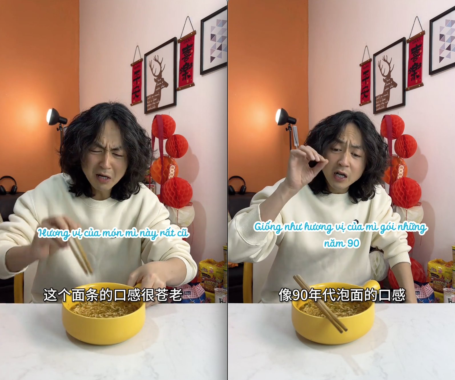 "Vua mì ăn liền" Trung Quốc lần đầu thử mì Hảo Hảo: Chê nhưng vẫn sạch bát, dân mạng Việt nói gì trước điều này? - Ảnh 3