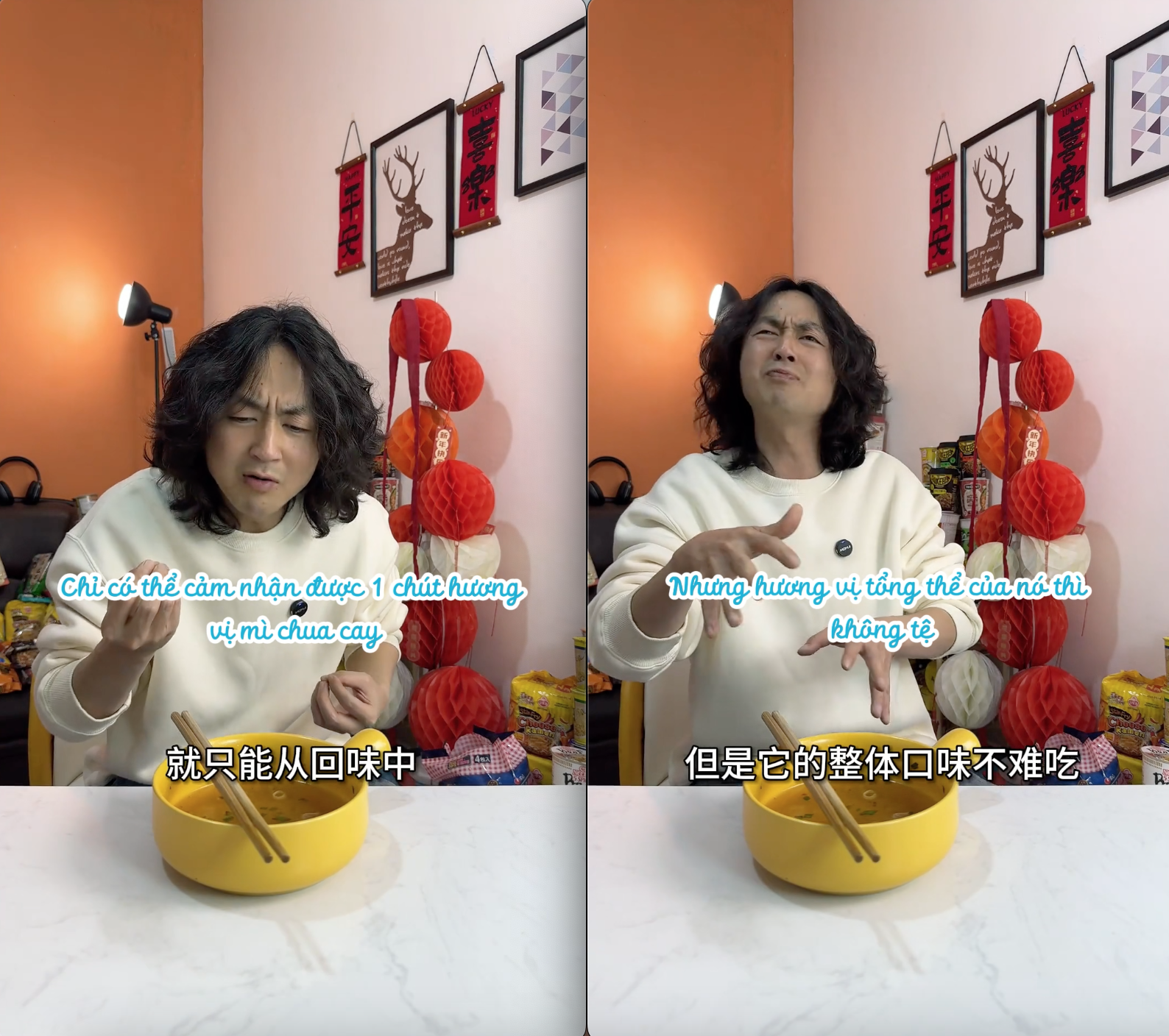 "Vua mì ăn liền" Trung Quốc lần đầu thử mì Hảo Hảo: Chê nhưng vẫn sạch bát, dân mạng Việt nói gì trước điều này? - Ảnh 5