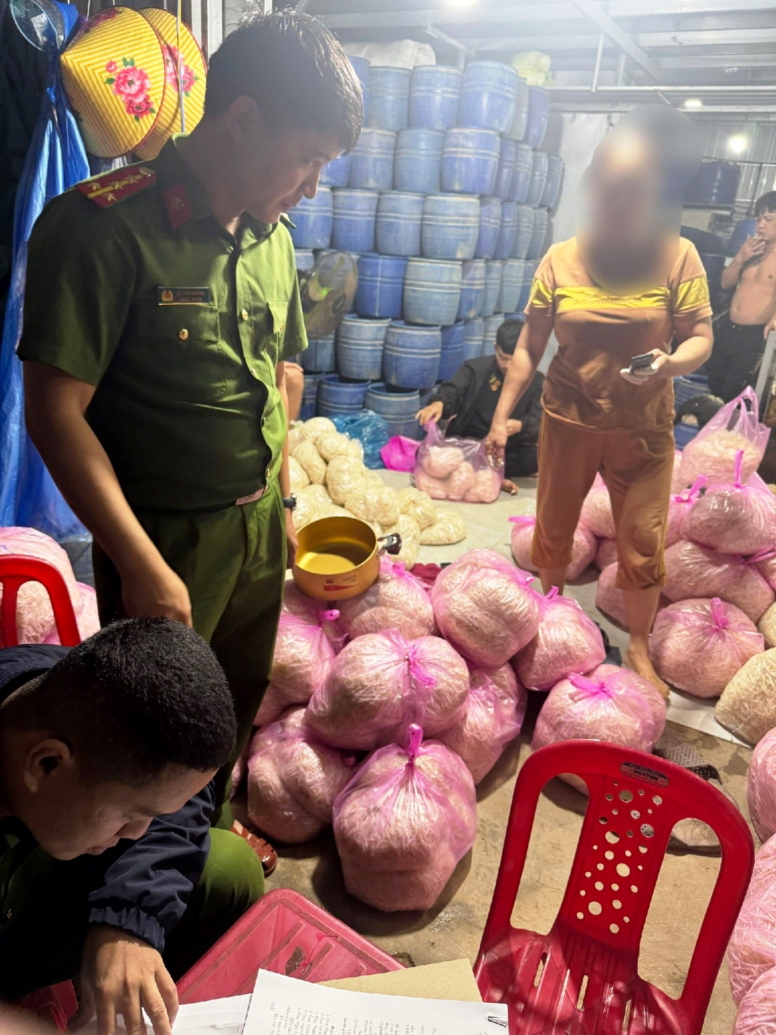 Lại phát hiện cơ sở sản xuất giá đỗ sử dụng chất cấm - Ảnh 1