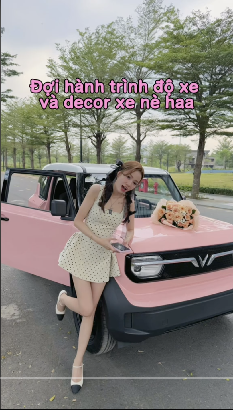 Hot TikToker Mèo Trái Đất tậu VinFast VF 3 dịp cuối năm: 'Mê từ lần đầu ngồi thử, sẽ độ thêm cho bằng bạn bằng bè' - Ảnh 4