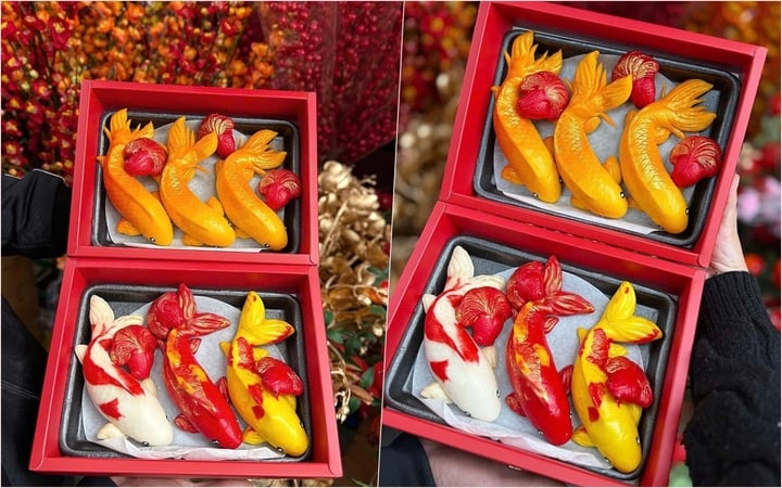 100.000 đồng một hộp bánh bao cá chép cúng ông Công ông Táo - Ảnh 1