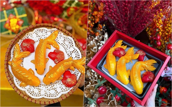 100.000 đồng một hộp bánh bao cá chép cúng ông Công ông Táo - Ảnh 2