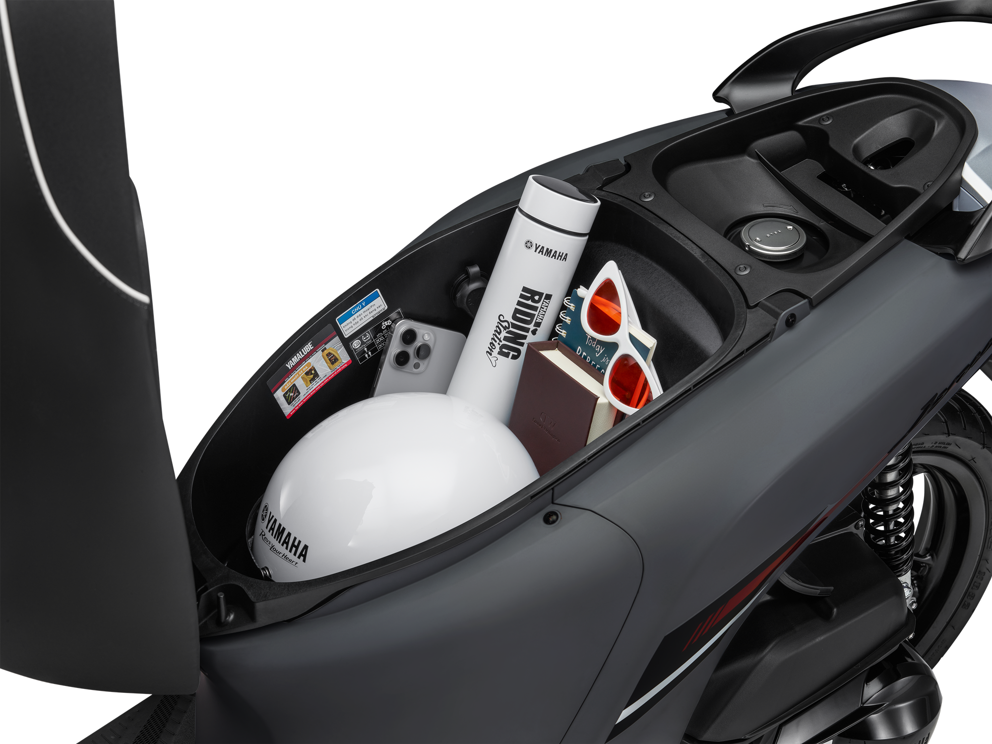 Yamaha Janus 125 thế hệ mới ra mắt Việt Nam: Thay đổi thiết kế, yên chống nóng, lốp không săm, cốp lớn hơn song vẫn thua Honda Vision - Ảnh 10