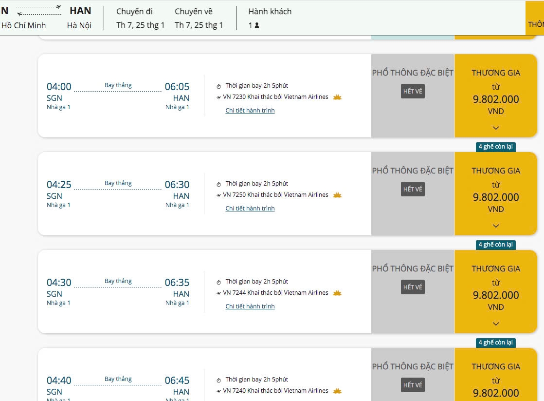 Giá vé máy bay dịp Tết tăng từng ngày, nhiều người lo không mua được vé - Ảnh 3