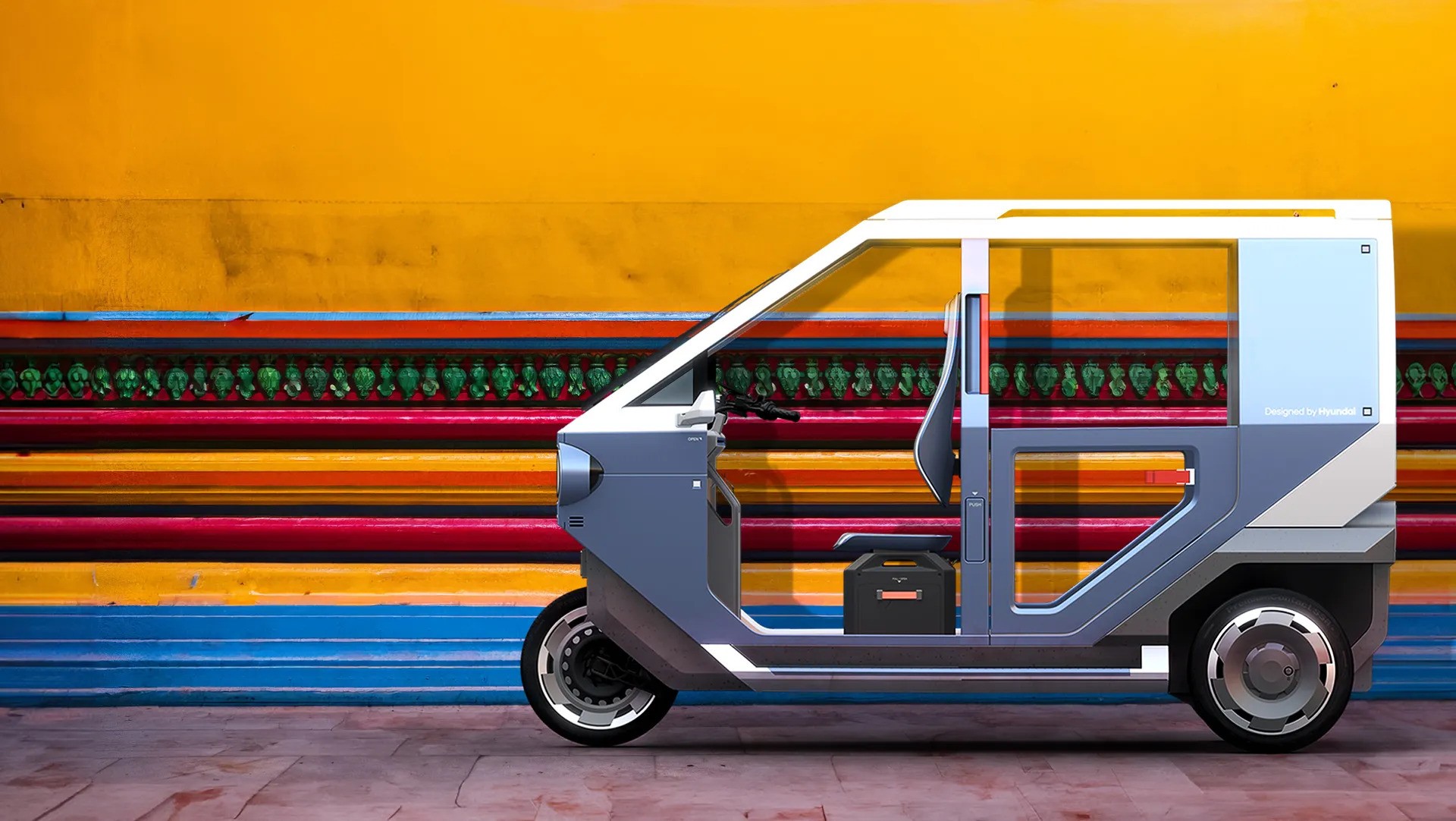 Hyundai làm xe tuk tuk điện: 3 chỗ, có tính năng giúp chạy trên đường ngập, hợp sử dụng tại Hà Nội, TP.HCM - Ảnh 2