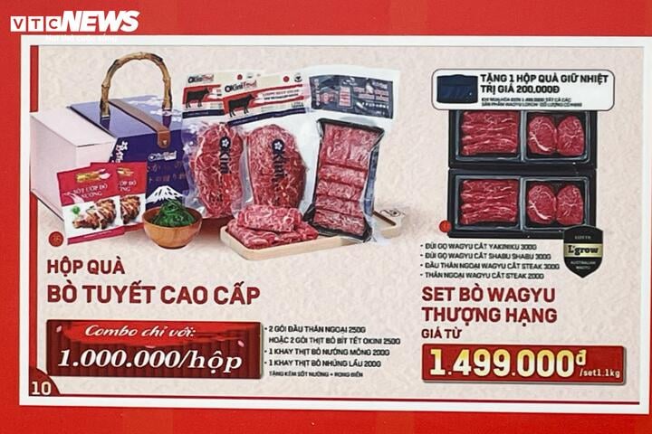 Giỏ quà Tết bò nhập khẩu, thịt heo muối 'lên ngôi', hút khách nhà giàu - Ảnh 3