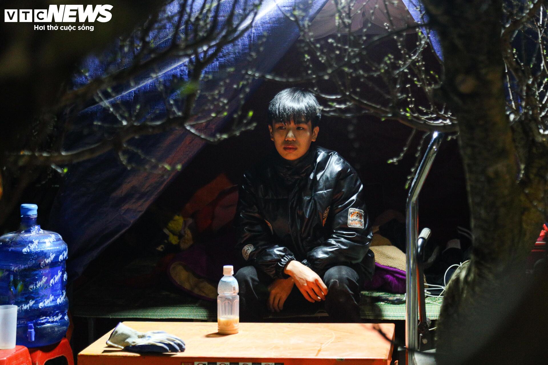 Thâu đêm trông đào quất Tết, tiểu thương gồng mình chịu giá rét - Ảnh 10