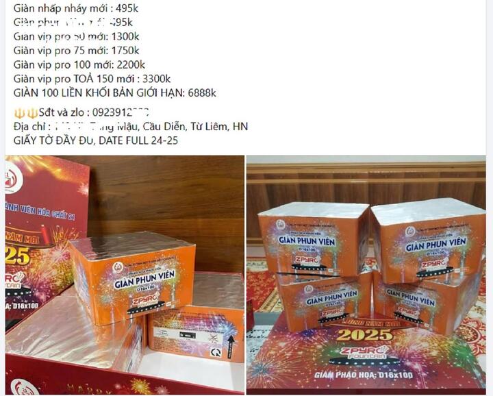 Giáp Tết Ất Tỵ, pháo hoa Z121 cháy hàng, loạn giá - Ảnh 1