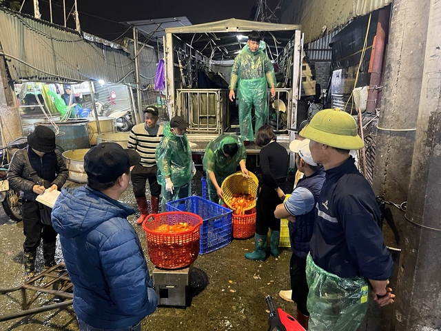 Khu chợ nổi tiếng Hà Nội dịp ông Công ông Táo nhộn nhịp xuyên đêm, nhiều người “cân đo đong đếm” lượng mua vì 1 điều - Ảnh 2