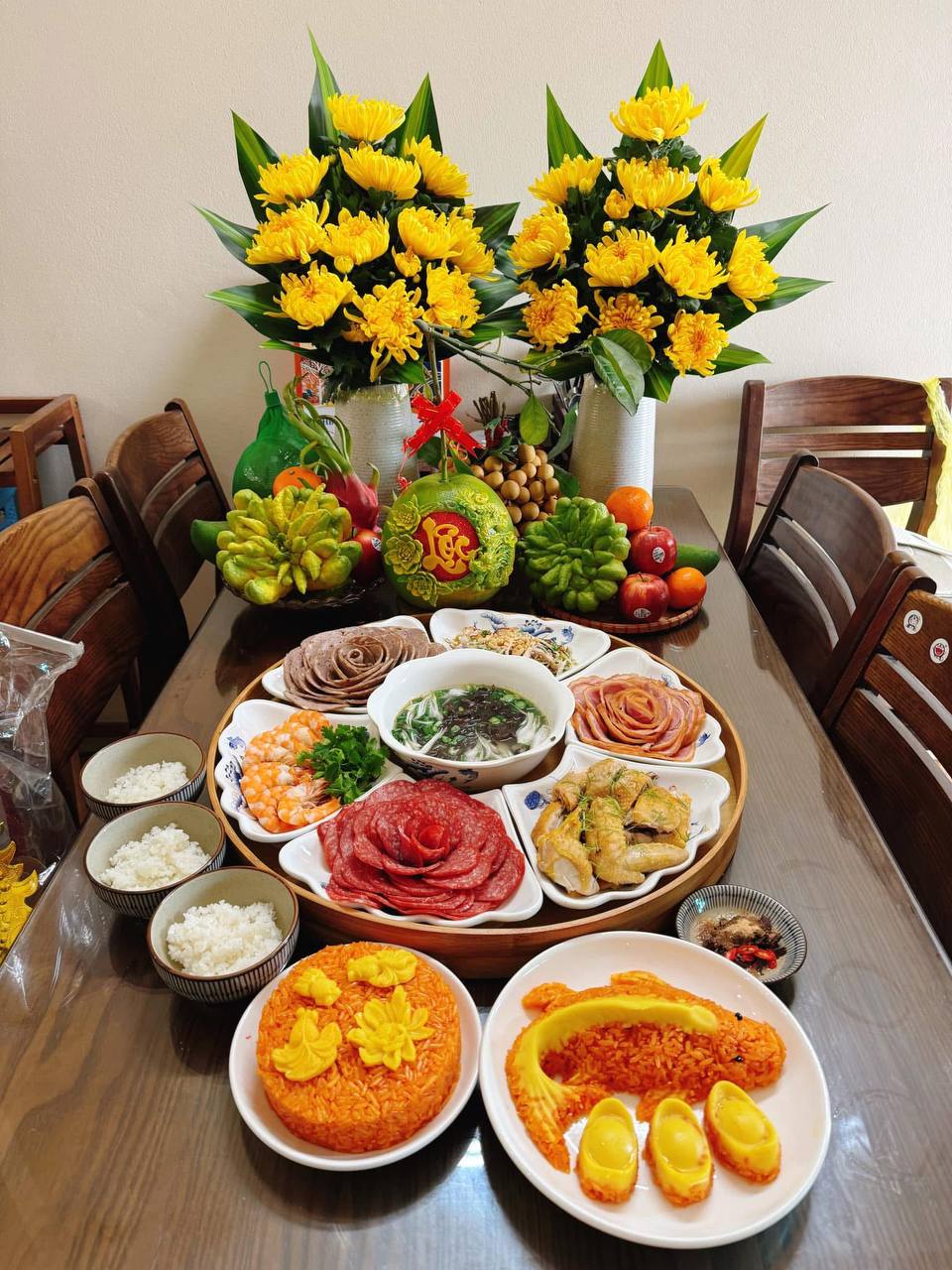 "Đại hội" khoe mâm cúng ông Công ông Táo tràn ngập MXH, có nhà làm cả món hot trend TikTok - Ảnh 11