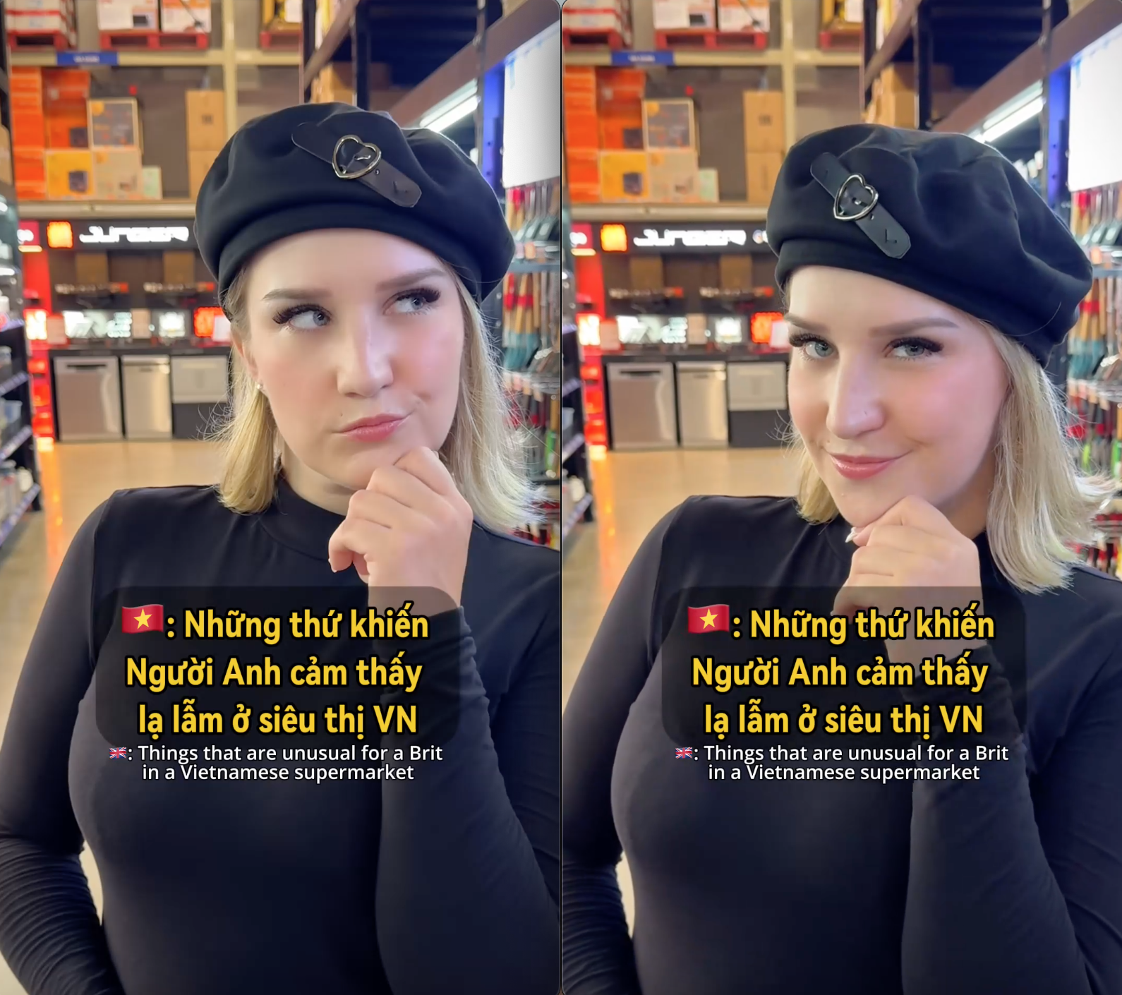 Cô gái Tây ngỡ ngàng trước những món bán ở siêu thị Việt Nam, sốc nhất là khi nhìn giá của trứng cút - Ảnh 1