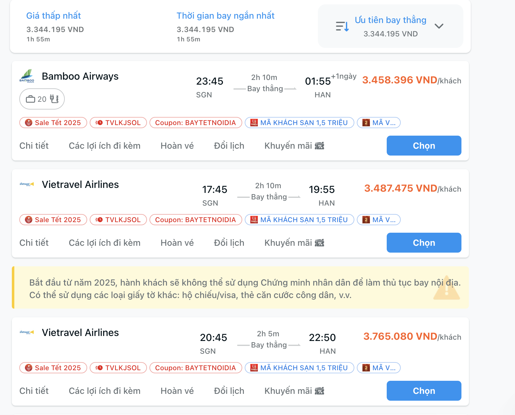 Bất ngờ với giá vé máy bay TP HCM - Hà Nội ngày 29 Tết và đêm giao thừa - Ảnh 4