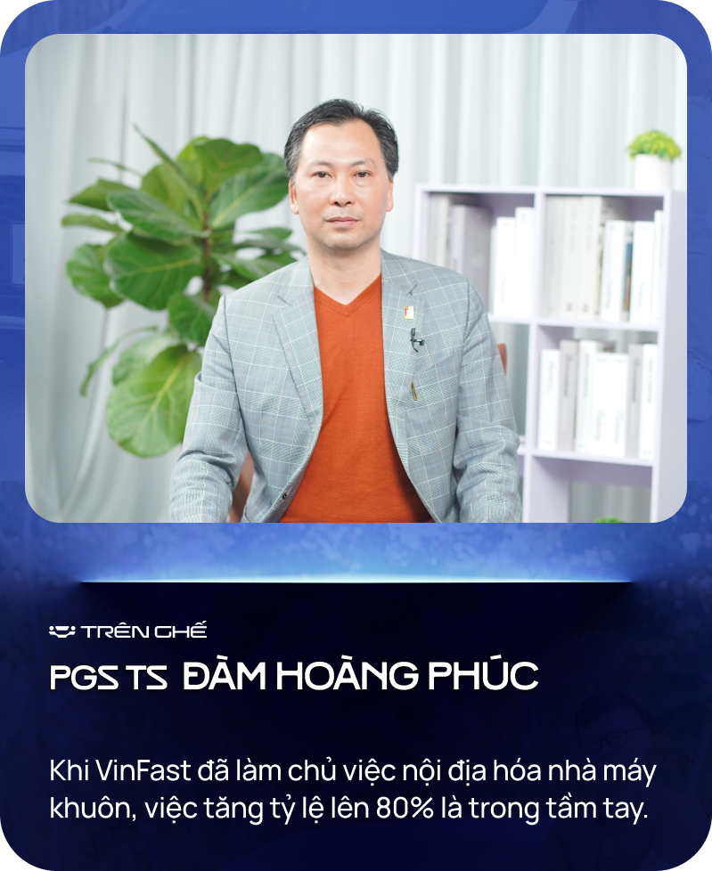 PGS.TS Đàm Hoàng Phúc thăm nhà máy VinFast: ‘Phân biệt xe sản xuất nhà máy số hay vặn bằng tay, nhìn bu-lông là biết’ - Ảnh 3