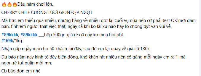 Cherry Chile ngập chợ mạng Việt dịp đầu năm, giá hơn 100.000 đồng/kg có đáng tin cậy? - Ảnh 2