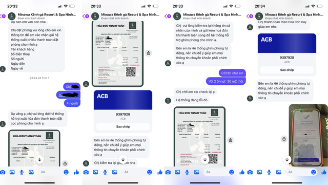 Đặt phòng resort dịp Tết lại trúng page giả mạo, người phụ nữ chuyển khoản 6 lần lên đến 1 tỷ đồng, kẻ lừa đảo còn trách cứ một điều! - Ảnh 3