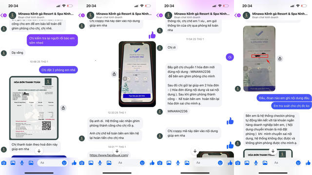 Đặt phòng resort dịp Tết lại trúng page giả mạo, người phụ nữ chuyển khoản 6 lần lên đến 1 tỷ đồng, kẻ lừa đảo còn trách cứ một điều! - Ảnh 4