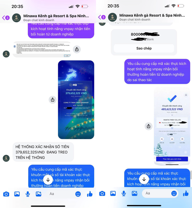 Đặt phòng resort dịp Tết lại trúng page giả mạo, người phụ nữ chuyển khoản 6 lần lên đến 1 tỷ đồng, kẻ lừa đảo còn trách cứ một điều! - Ảnh 7