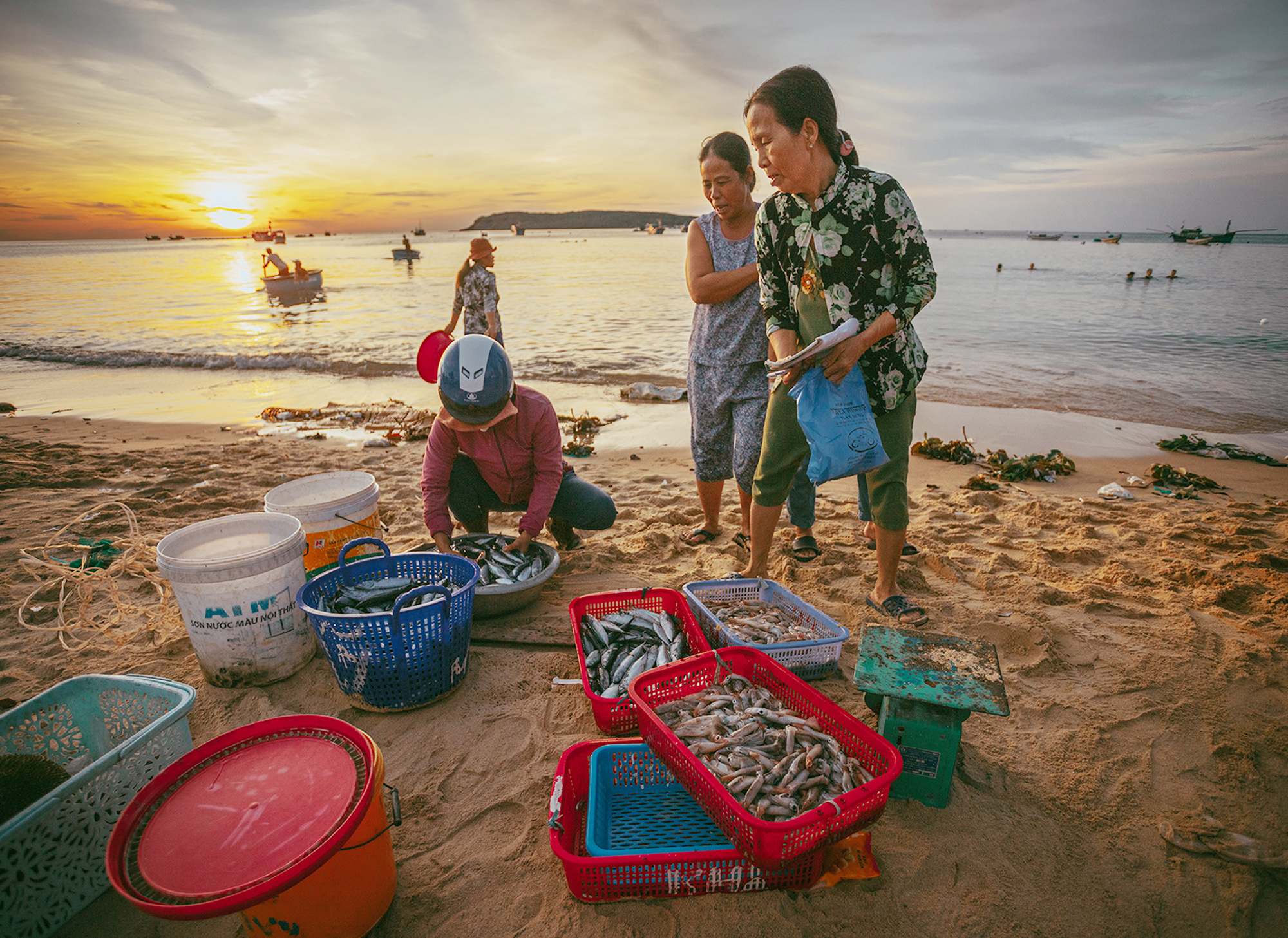 Chợ cá có giá sỉ bằng 1/10 giá lẻ, người bán không nói thách, người mua mang theo cả xe bò - Ảnh 10