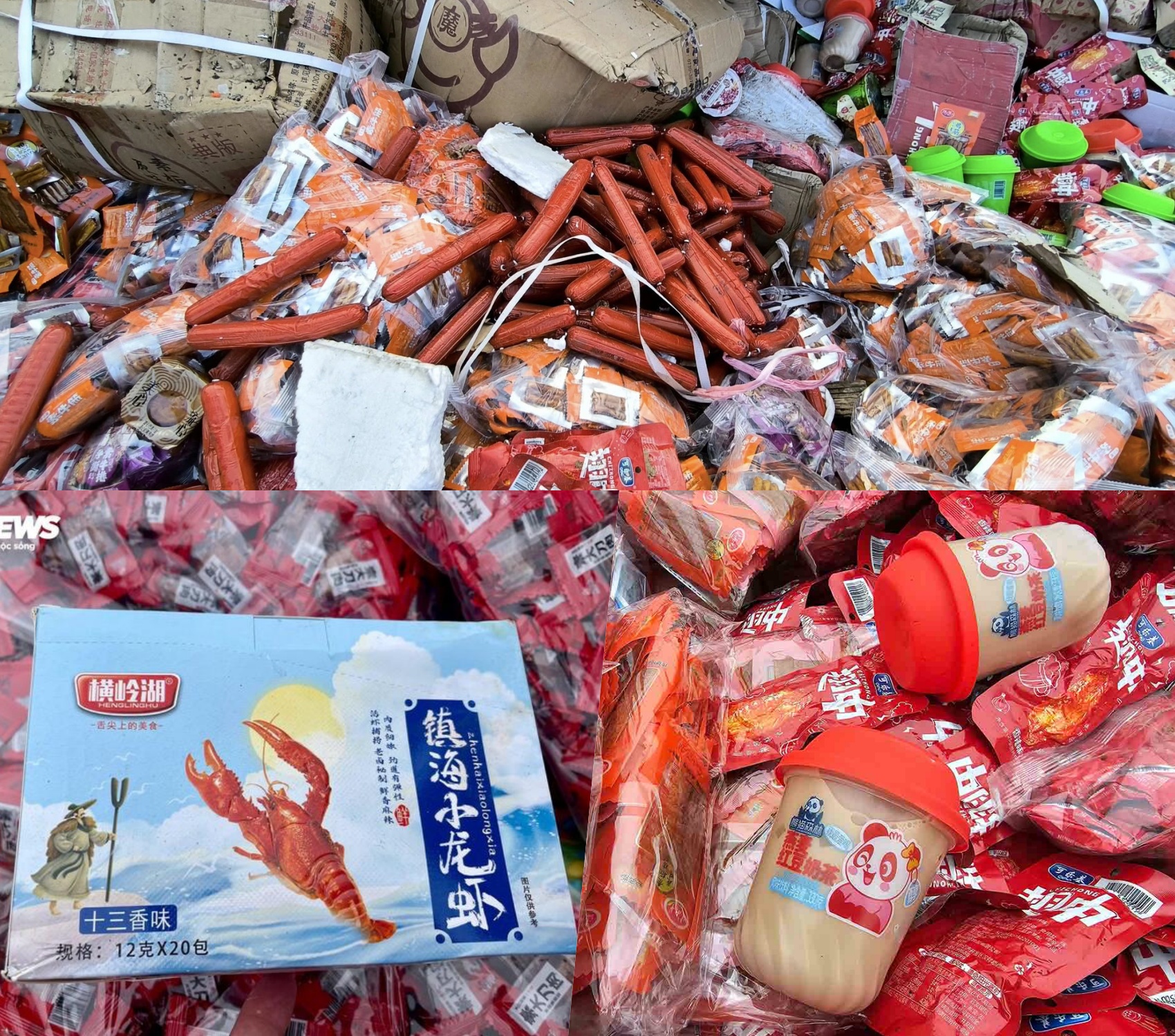 Núi rác thải bánh kẹo ở La Phù: Hãi hùng hàng tấn đồ ăn trẻ em ưa thích, đang truy tìm người đổ thải - Ảnh 2