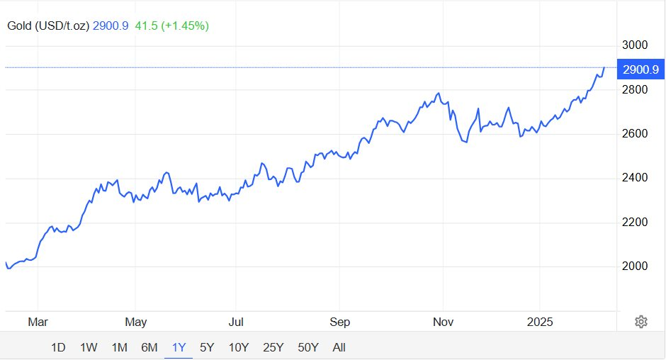 Giá vàng vừa chạm mốc 2.900 USD/ounce - Ảnh 2