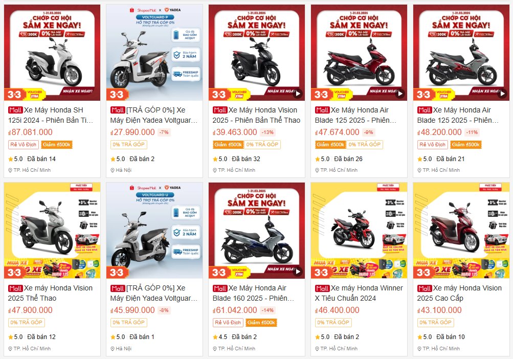 Honda SH, Vision "giảm sập sàn", nhiều mẫu giảm hơn 10 triệu đồng - Ảnh 1