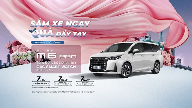 GAC MOTOR tưng bừng ưu đãi với chương trình khuyến mại tháng 3/2025 - Ảnh 1