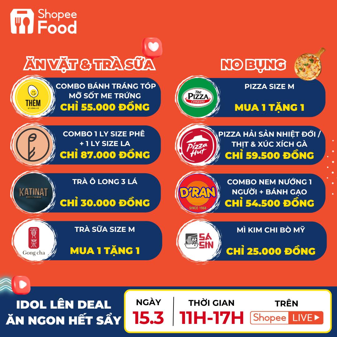 ShopeeFood mang The 350F, Xôi Mềm cùng loạt deal giảm 50% ngày 15.3 - Ảnh 4