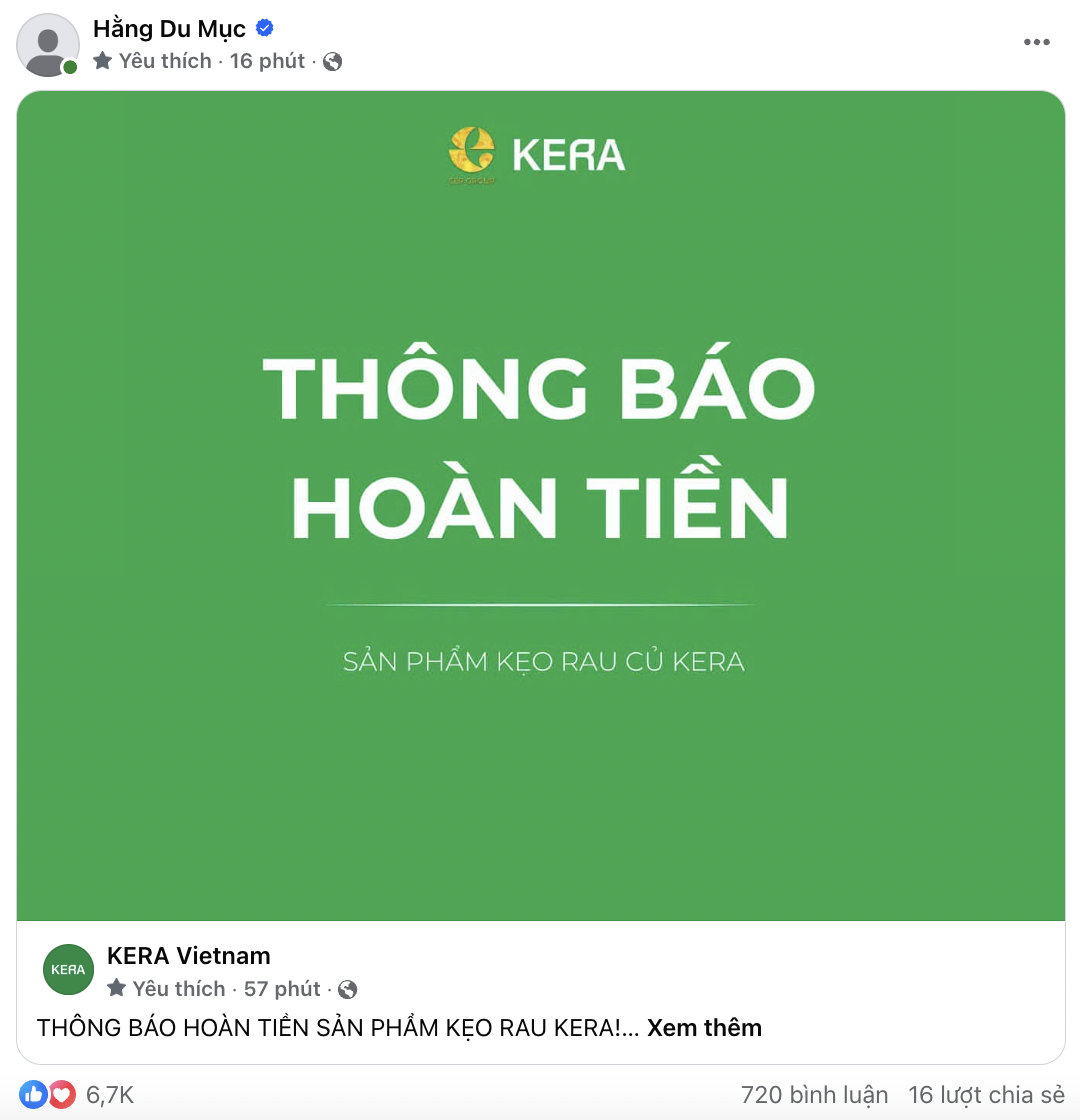 Kẹo rau KERA truy soát 100.000 hộp kẹo, hoàn tiền - Ảnh 4