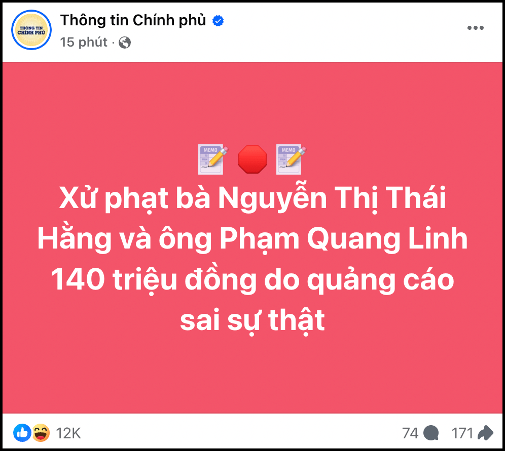 Hằng Du Mục và Quang Linh Vlogs nộp phạt 140 triệu đồng, vì sao Hoa hậu Thùy Tiên chỉ bị nhắc nhở? - Ảnh 1