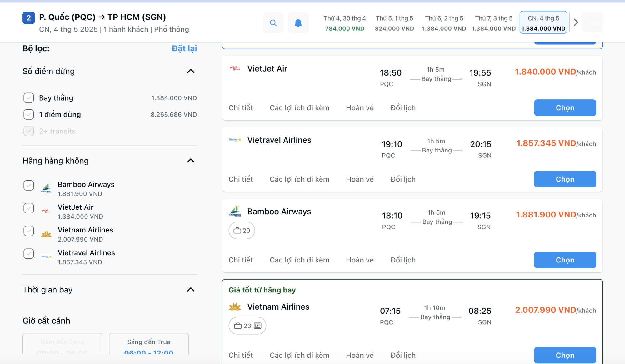 Lên kế hoạch mua sớm, vé máy bay dịp lễ 30-4 vẫn cao chót vót - Ảnh 2