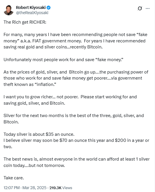 Không phải vàng hay Bitcoin, tác giả 'Cha giàu, Cha nghèo' bất ngờ chỉ ra đây mới là kênh đầu tư vượt trội trong 2 tháng tới - Ảnh 1