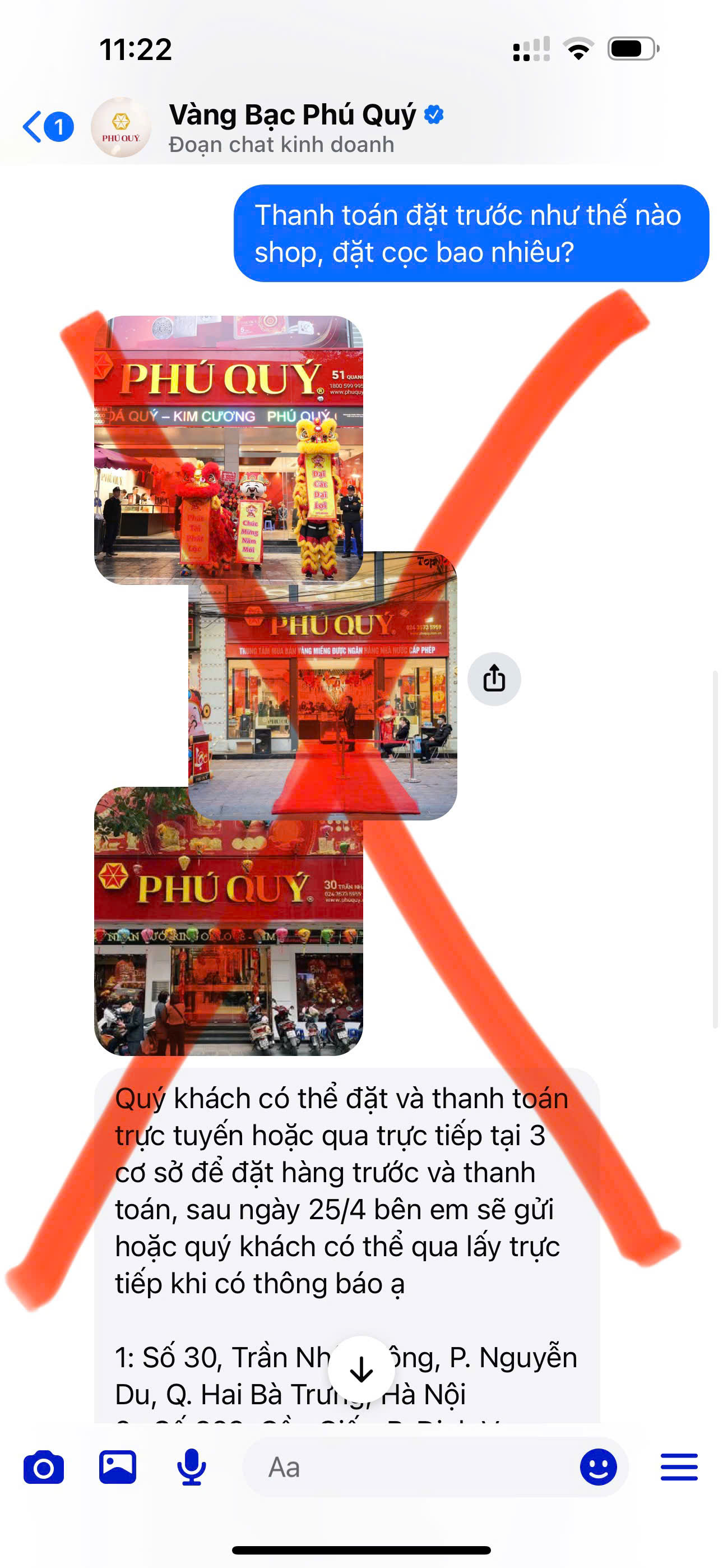 Page có tick xanh giả mạo Phú Quý lừa người mua bạc thỏi tại VN - Ảnh 3