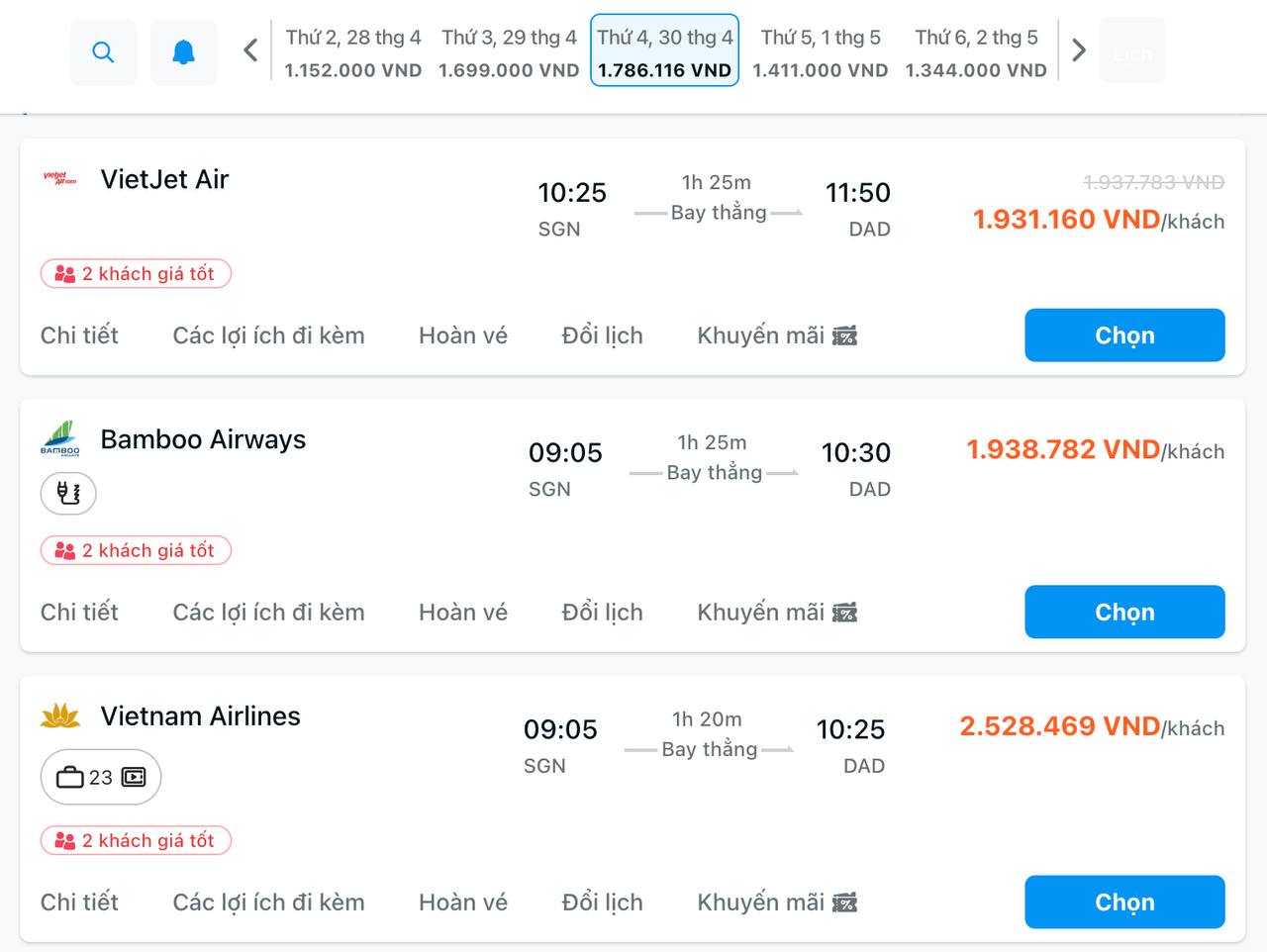 Vé máy bay dịp 30/4 tăng chóng mặt: Một địa điểm có giá vé tăng gần gấp đôi dù đi bất kì đâu - Ảnh 2