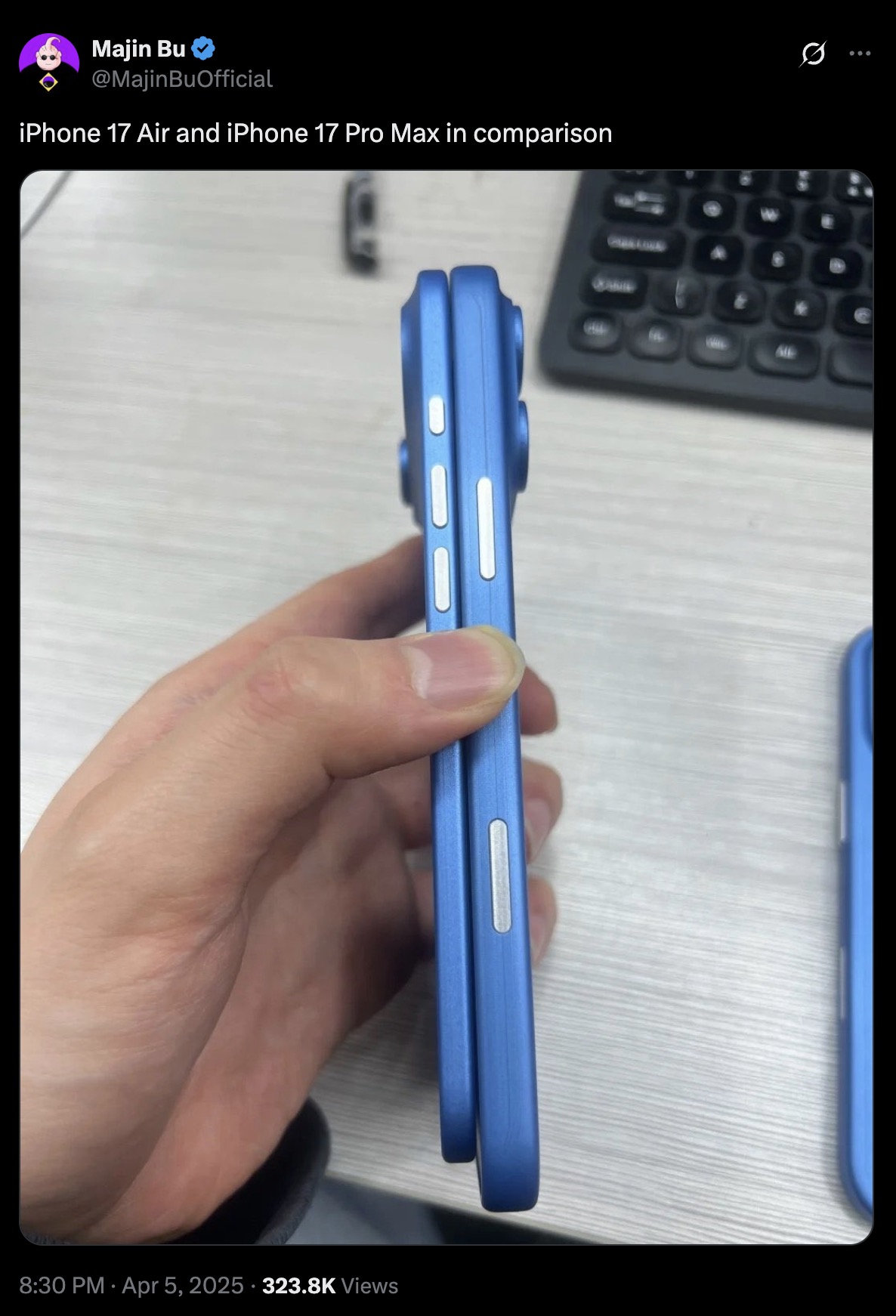 So sánh iPhone 17 Air và 17 Pro: Chênh lệch độ dày đáng kinh ngạc - Ảnh 1