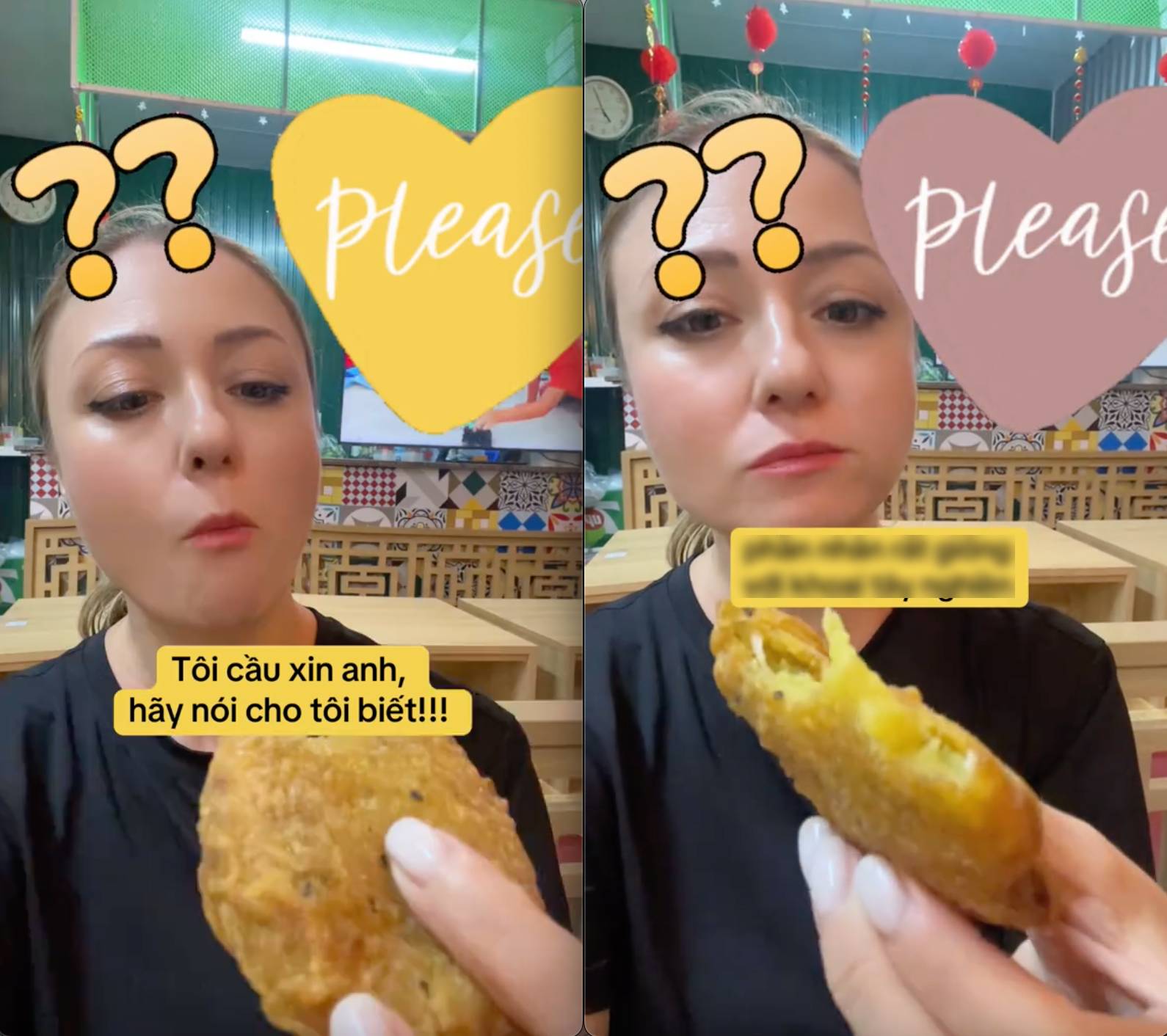 Khách Tây bất ngờ "cầu cứu" dân mạng Việt sau khi quán cà phê đưa cho cô 1 món bánh, netizen xem xong vẫn rối loạn - Ảnh 1