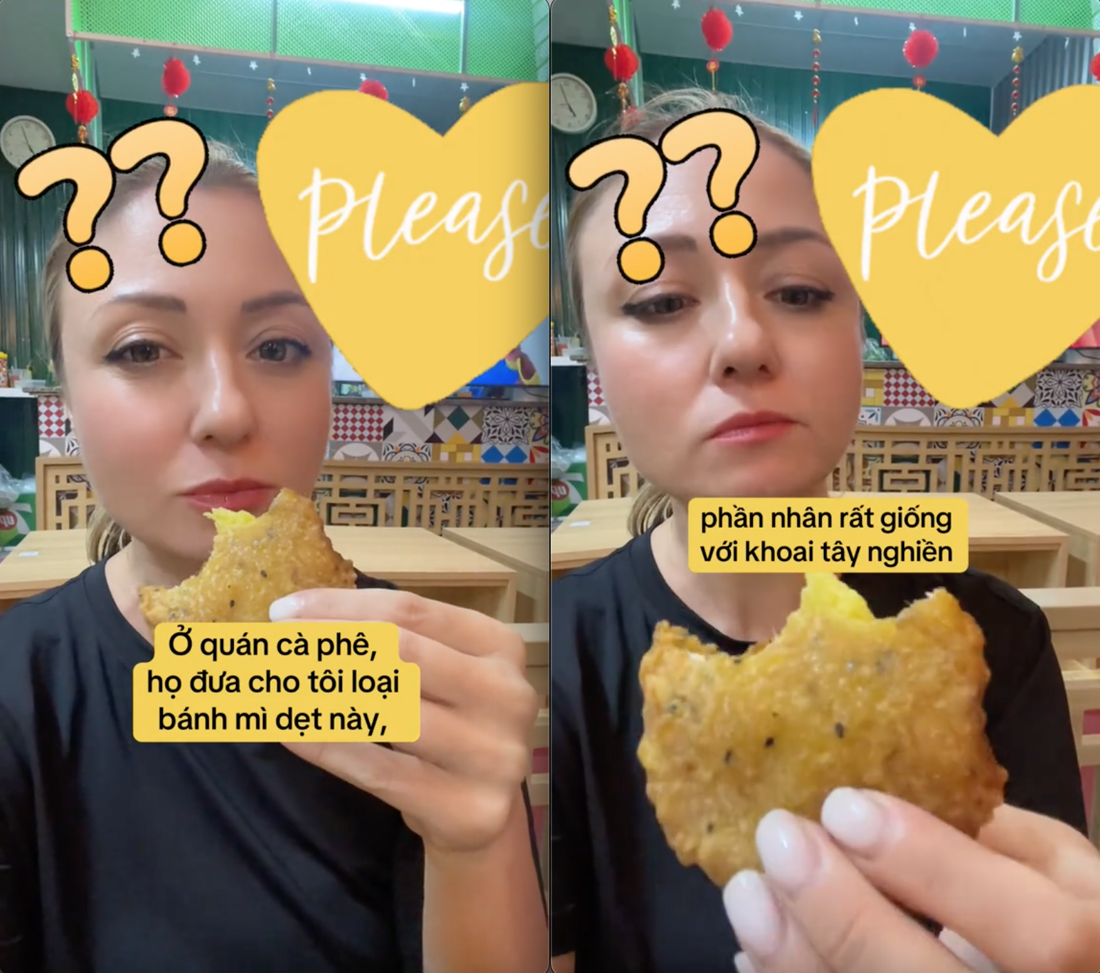 Khách Tây bất ngờ "cầu cứu" dân mạng Việt sau khi quán cà phê đưa cho cô 1 món bánh, netizen xem xong vẫn rối loạn - Ảnh 2