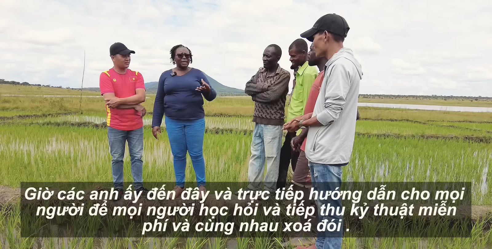 Sở Nông nghiệp Angola đến tận nơi xem team châu Phi cách trồng lúa, bất ngờ khi người Việt giúp dân bản hoàn toàn miễn phí - Ảnh 11