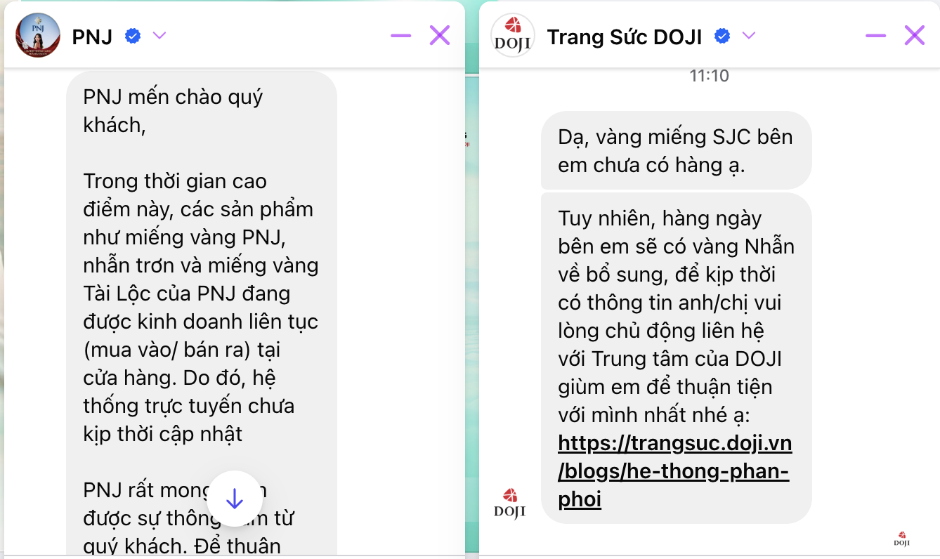 Nhiều cửa hàng lớn đồng loạt báo hết vàng để bán, điều gì đang xảy ra? - Ảnh 2