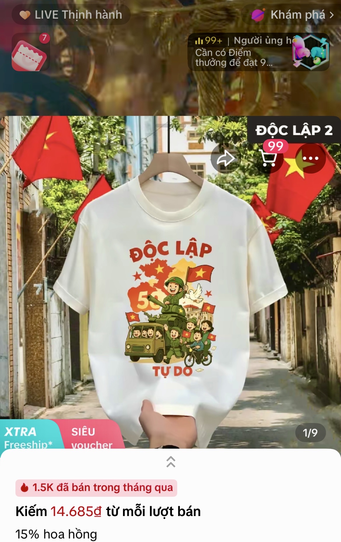 Cơn sốt mua áo cờ đỏ sao vàng mặc dịp lễ 30-4 - Ảnh 9