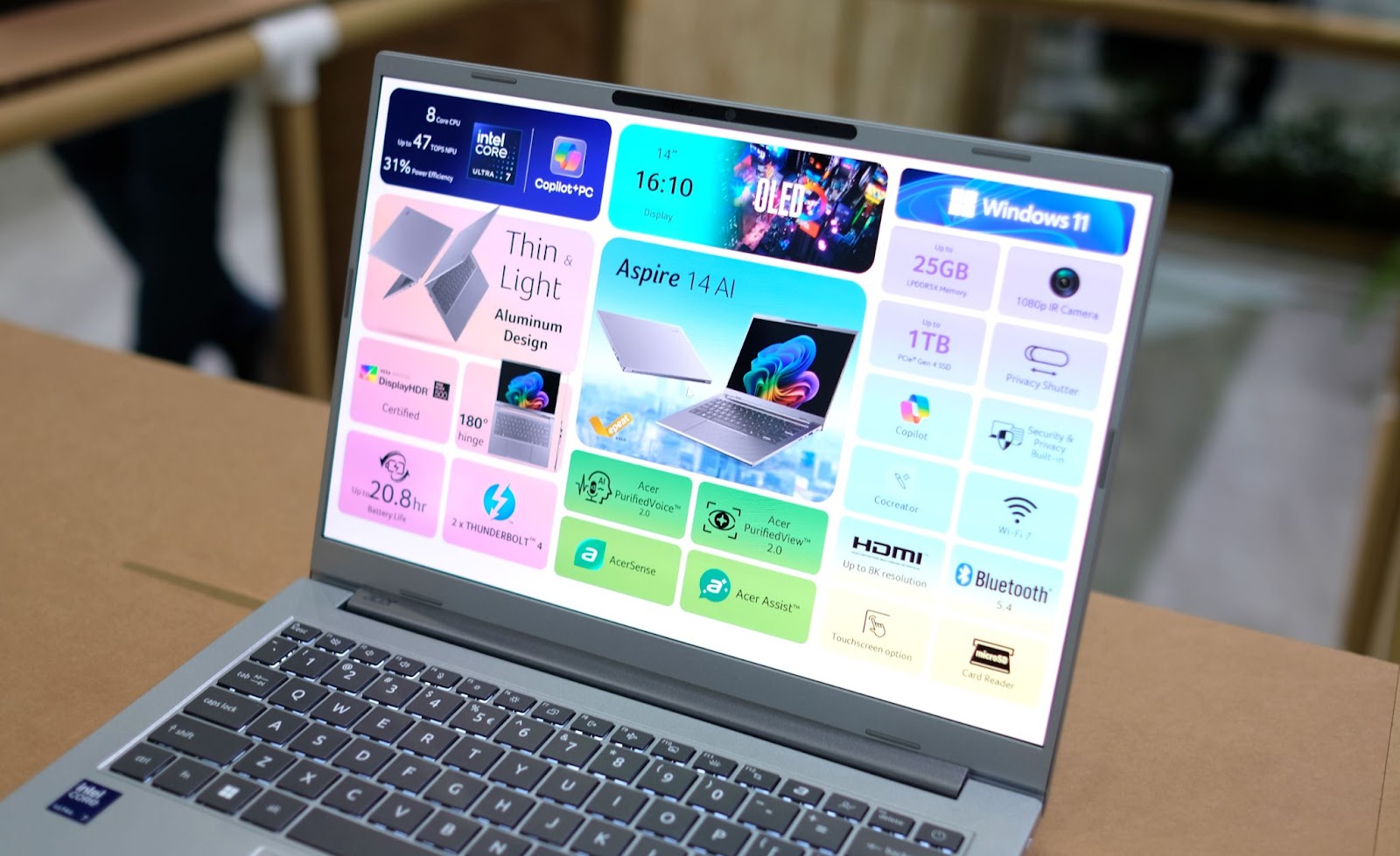 Acer trình làng loạt laptop mỏng nhẹ, tích hợp AI xịn sò tại Computex 2025 - Ảnh 5