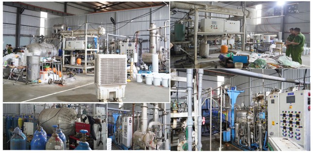 Triệt phá 3 xưởng sản xuất, buôn bán khí cười quy mô ‘khủng’ tại Hà Nội - Ảnh 1