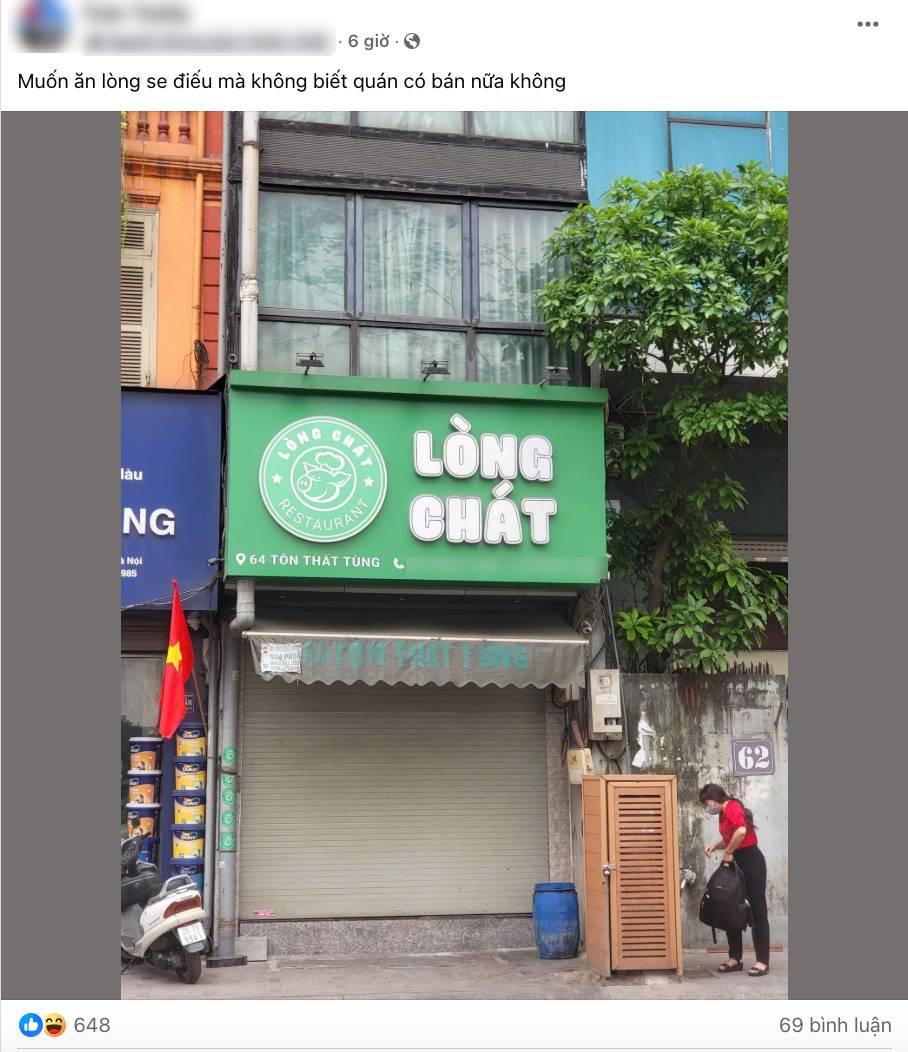 Lòng Chát Quán tại Hà Nội bất ngờ đóng cửa, nhiều người thắc mắc lý do liệu có liên quan tới lòng se điếu? - Ảnh 3