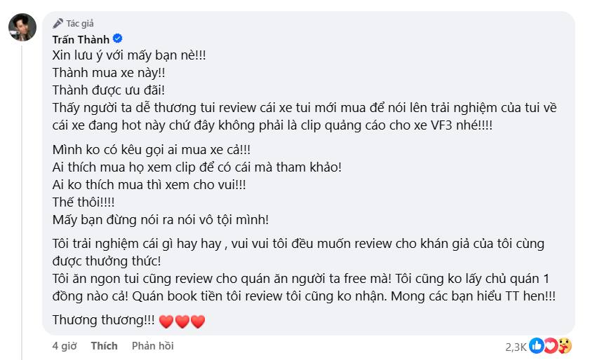 Trấn Thành review xe VinFast VF 3 mượt như dân chuyên nghiệp, khẳng định "không quảng cáo" - Ảnh 6