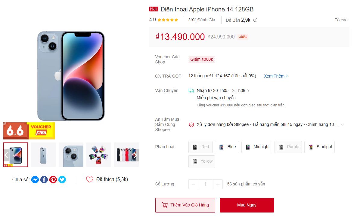 Loạt iPhone đang giảm giá đậm trên Shopee, giá rẻ giật mình, thấp hơn mua tại đại lý - Ảnh 3