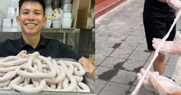 TikToker 'Thế Lòng Se Điếu' quảng cáo đoạn lòng lợn dài 40m là ai?