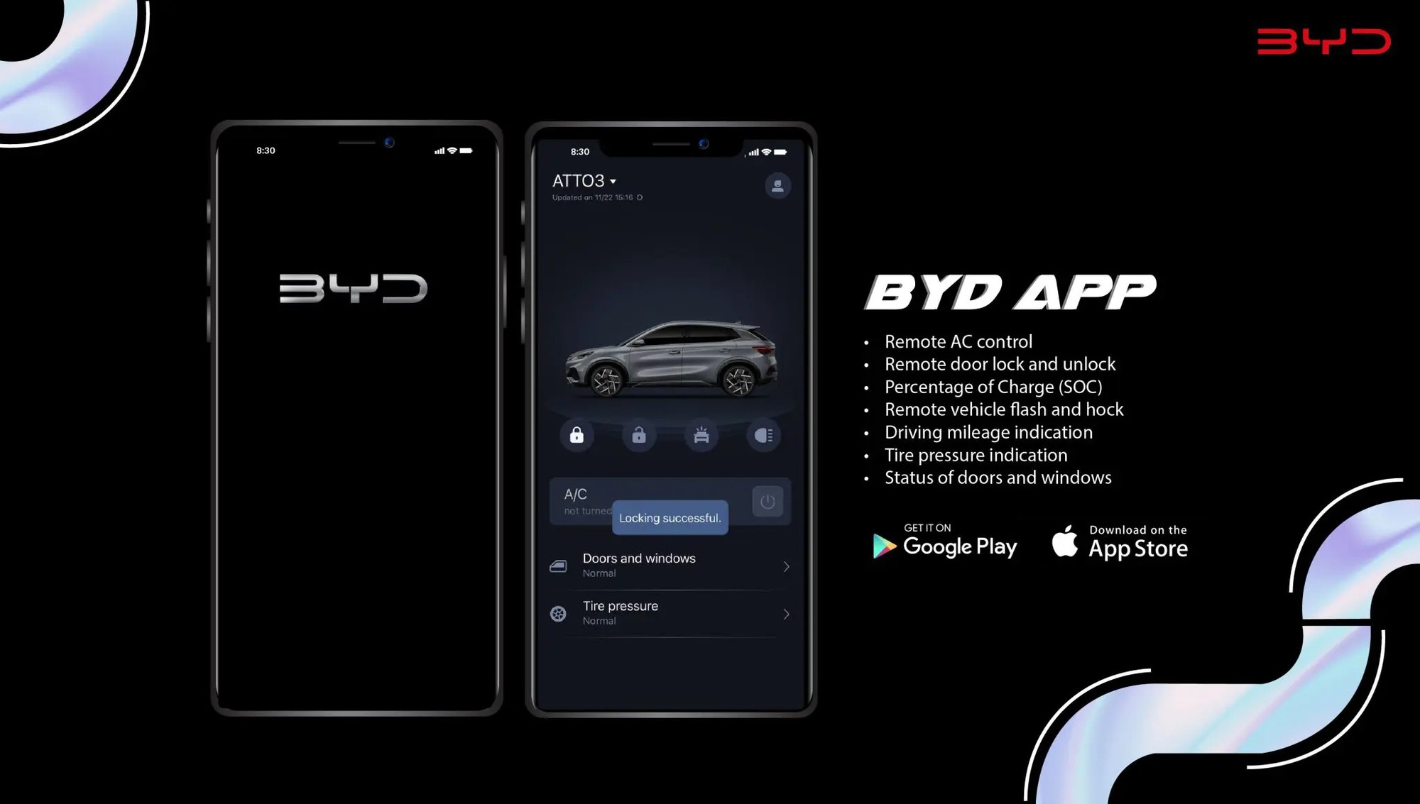 Ứng dụng BYD giá 15 triệu đồng cho chủ xe tại Việt Nam: Mở, khóa xe, bật điều hòa từ xa, kiểm tra tình trạng pin xe - Ảnh 2