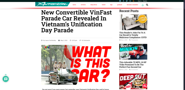 Khách nước ngoài thắc mắc mãi về xe diễu binh ở Việt Nam, chuyên trang xe của Mỹ giải đáp có chính xác? - Ảnh 1