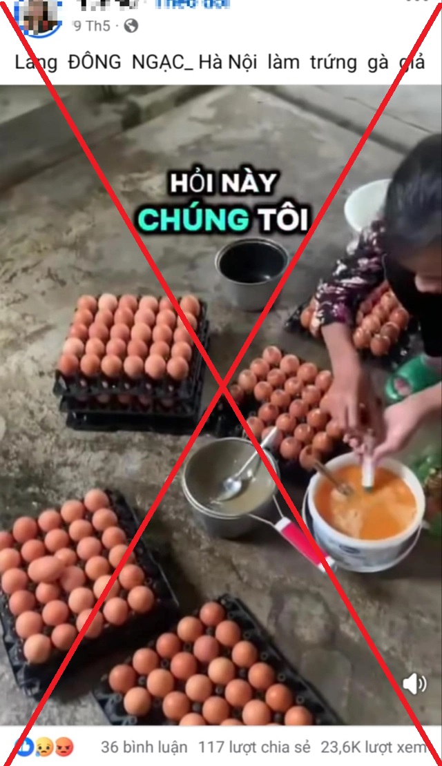 Đề nghị xác minh, xử lý nghiêm việc bịa đặt về trứng gà giả khiến người nông dân điêu đứng - Ảnh 1
