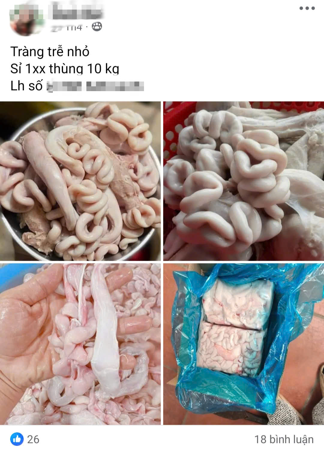 Nội tạng heo, gà, trứng non... bán tràn lan trên chợ mạng với giá rẻ bất ngờ - Ảnh 1