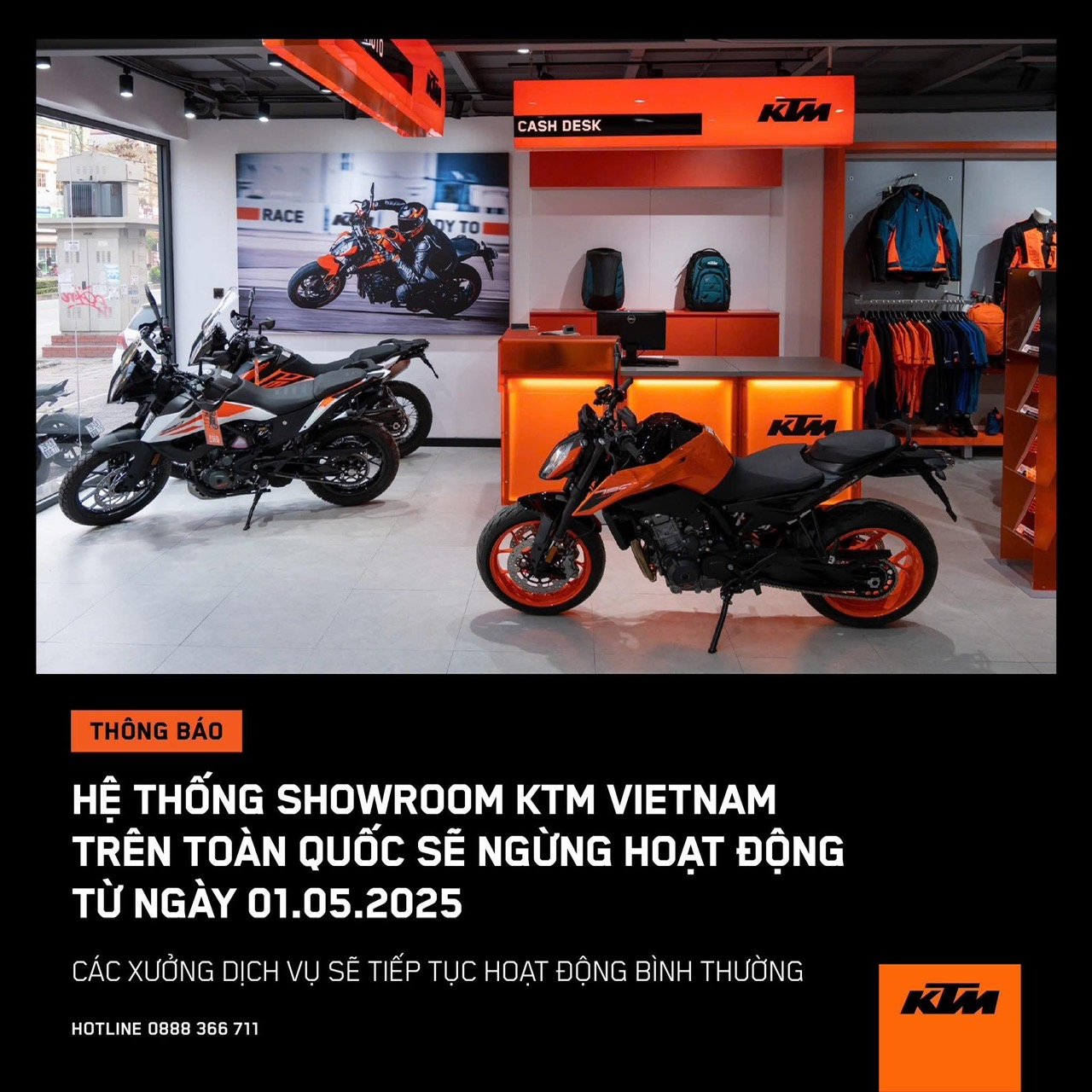 Showroom mô tô KTM ngừng hoạt động sau khi ồ ạt khuyến mãi - Ảnh 1